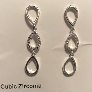 New Directions® Boxed Teardrop Linear Earrings